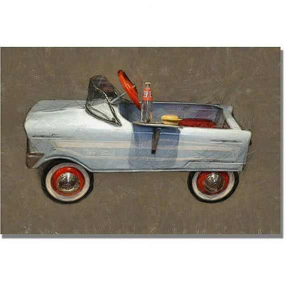 Trademark Fine Art "Tee Bird Pedal Car" Canvas Art by Michelle Calkins