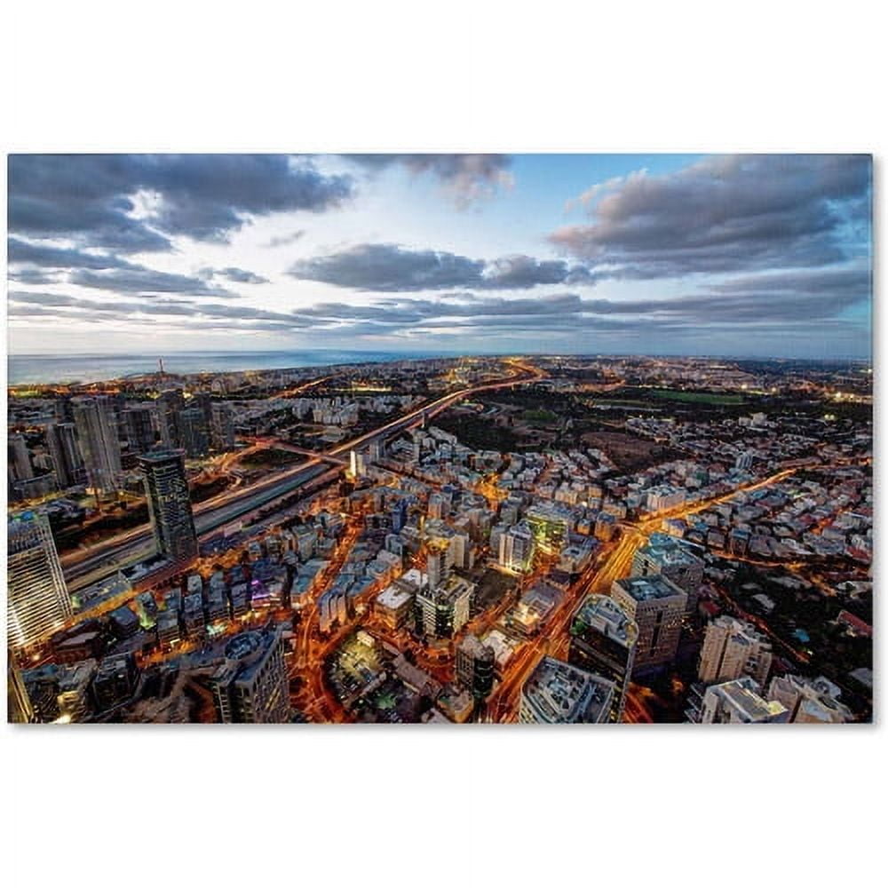 Trademark Fine Art "Tel Aviv - Israel-III" Canvas Art by David Ayash