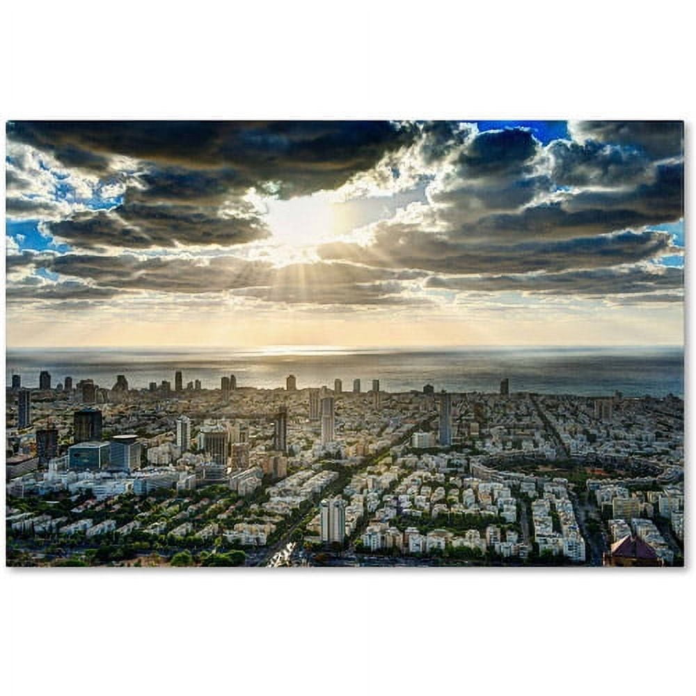 Trademark Fine Art "Tel Aviv - Israel-IV" Canvas Art by David Ayash