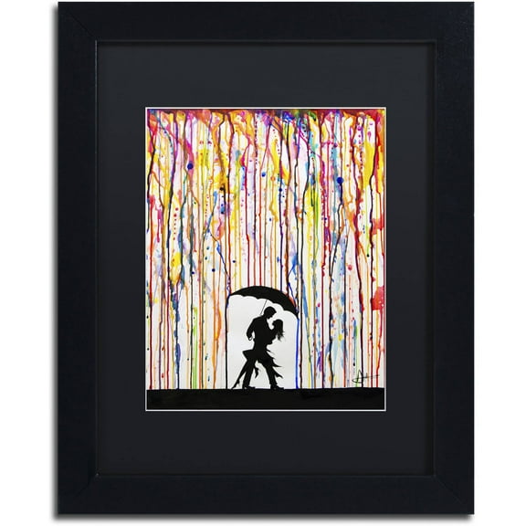 Trademark Fine Art 'Tempest' Canvas Art by Marc Allante, Black Matte, Black Frame