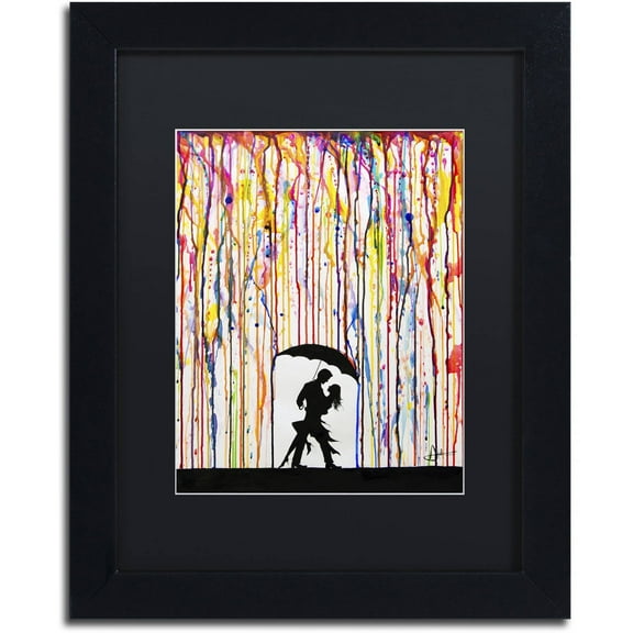 Trademark Fine Art 'Tempest' Canvas Art by Marc Allante, Black Matte, Black Frame