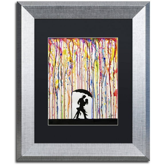 Trademark Fine Art 'Tempest' Canvas Art by Marc Allante, Black Matte, Silver Frame