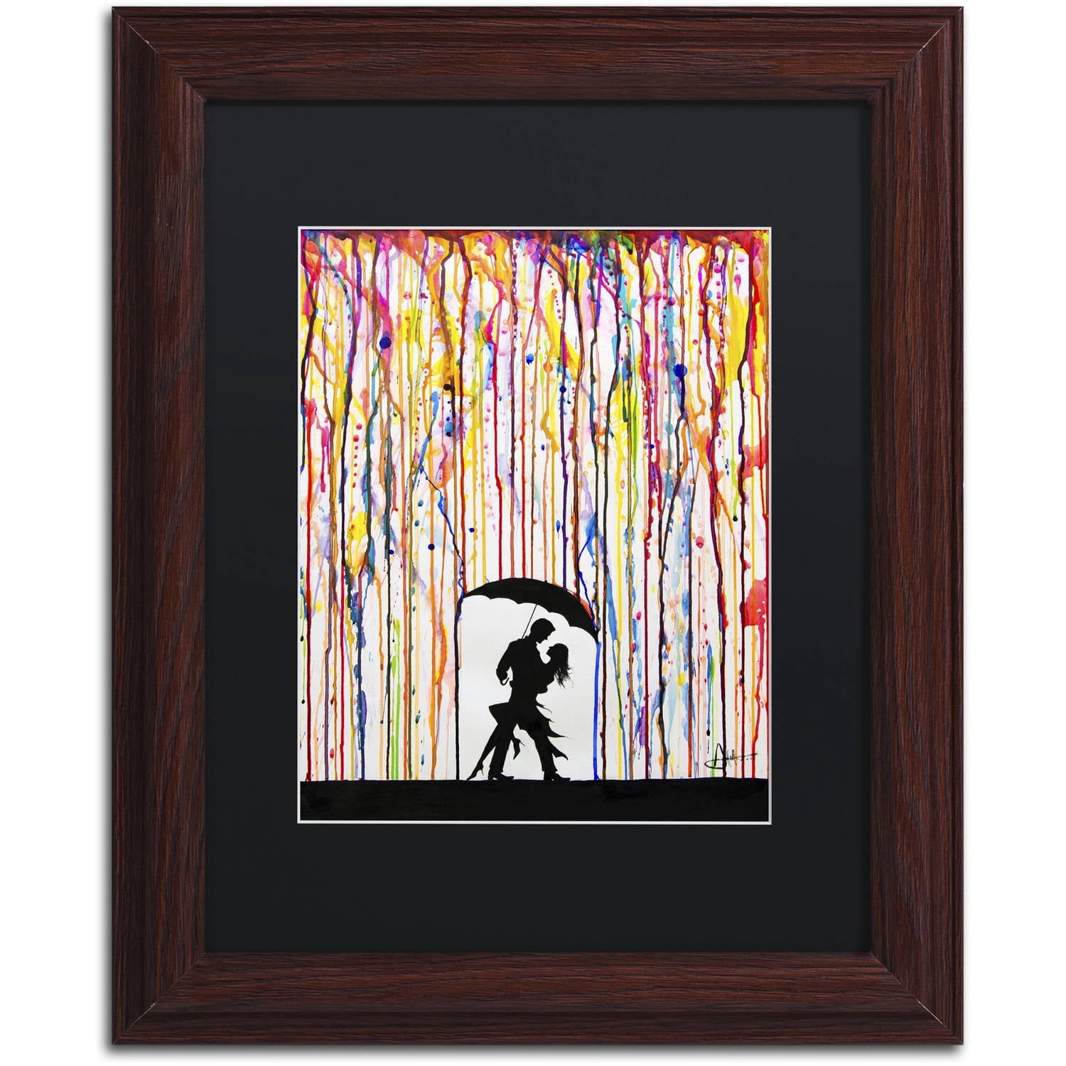 Trademark Fine Art 'Tempest' Canvas Art by Marc Allante, Black Matte, Wood Frame