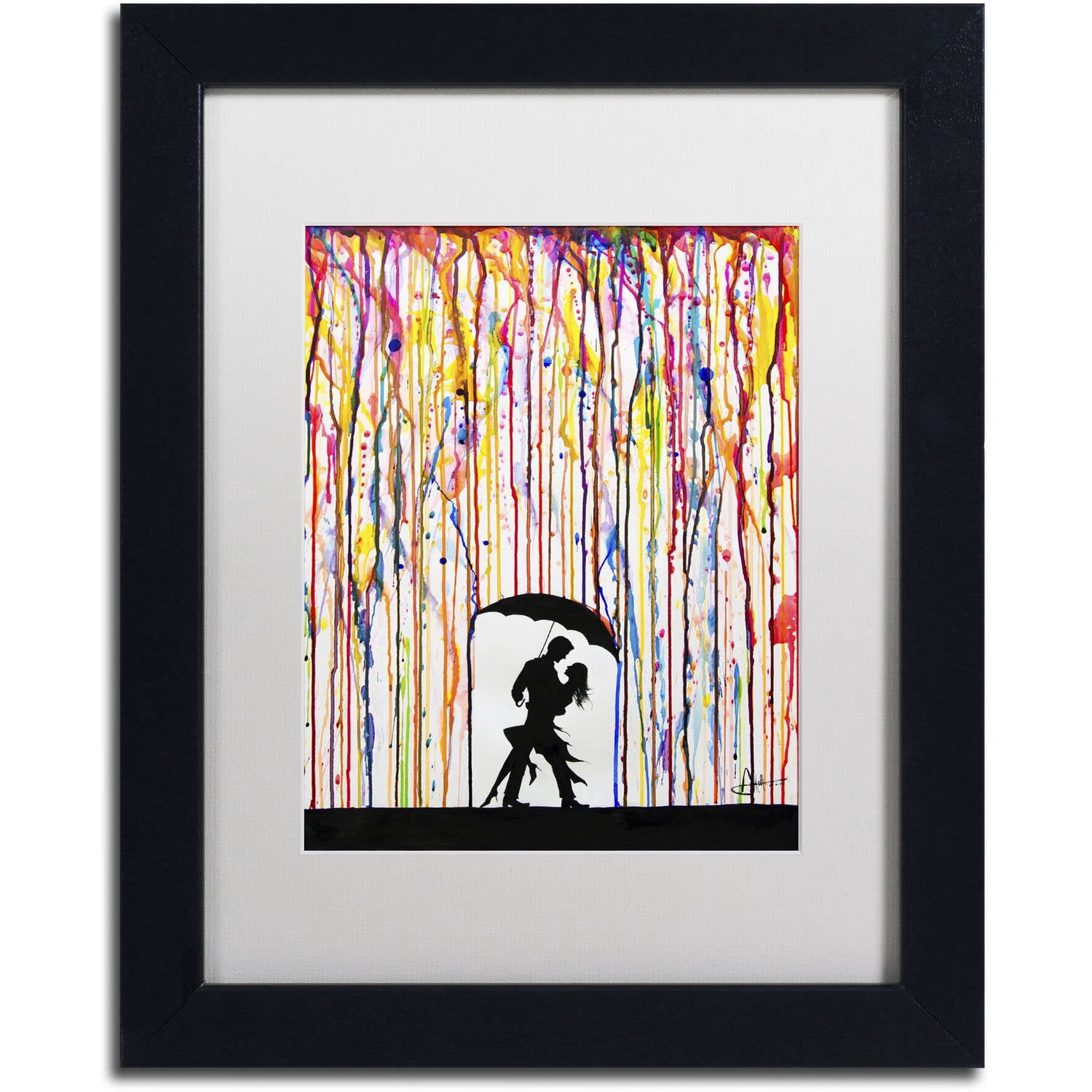 Trademark Fine Art 'Tempest' Canvas Art by Marc Allante, White Matte, Black Frame