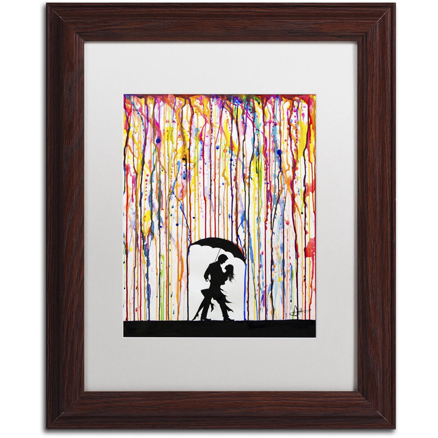 Trademark Fine Art 'Tempest' Canvas Art by Marc Allante, White Matte, Wood Frame
