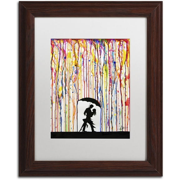 Trademark Fine Art 'Tempest' Canvas Art by Marc Allante, White Matte, Wood Frame