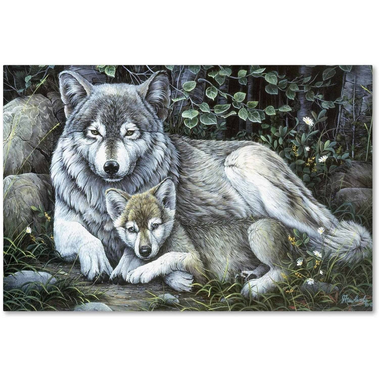 Trademark Fine Art 'Tender Moment' Canvas Art by Jenny Newland