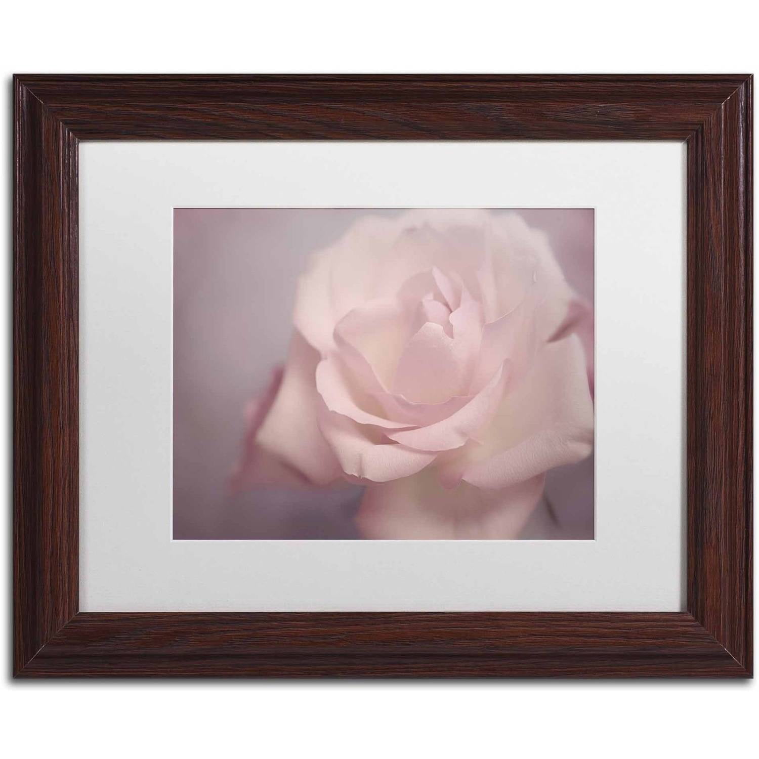 Trademark Fine Art 'Tenderness' Canvas Art by Cora Niele, White Matte, Wood Frame