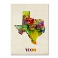 thumbnail image 1 of Trademark Fine Art "Texas Map" Canvas Wall Art by Michael Tompsett, 1 of 4