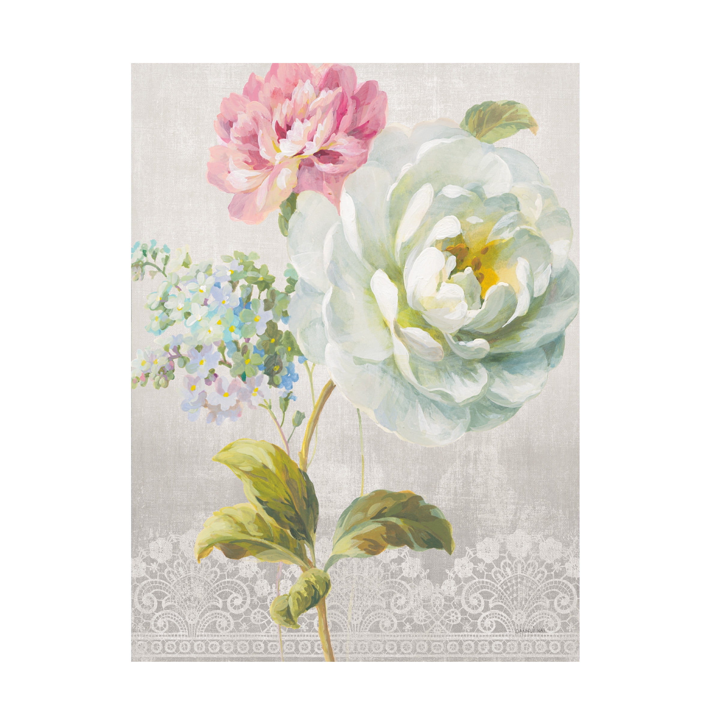 Trademark Fine Art 'Textile Floral I' Canvas Art by Danhui Nai