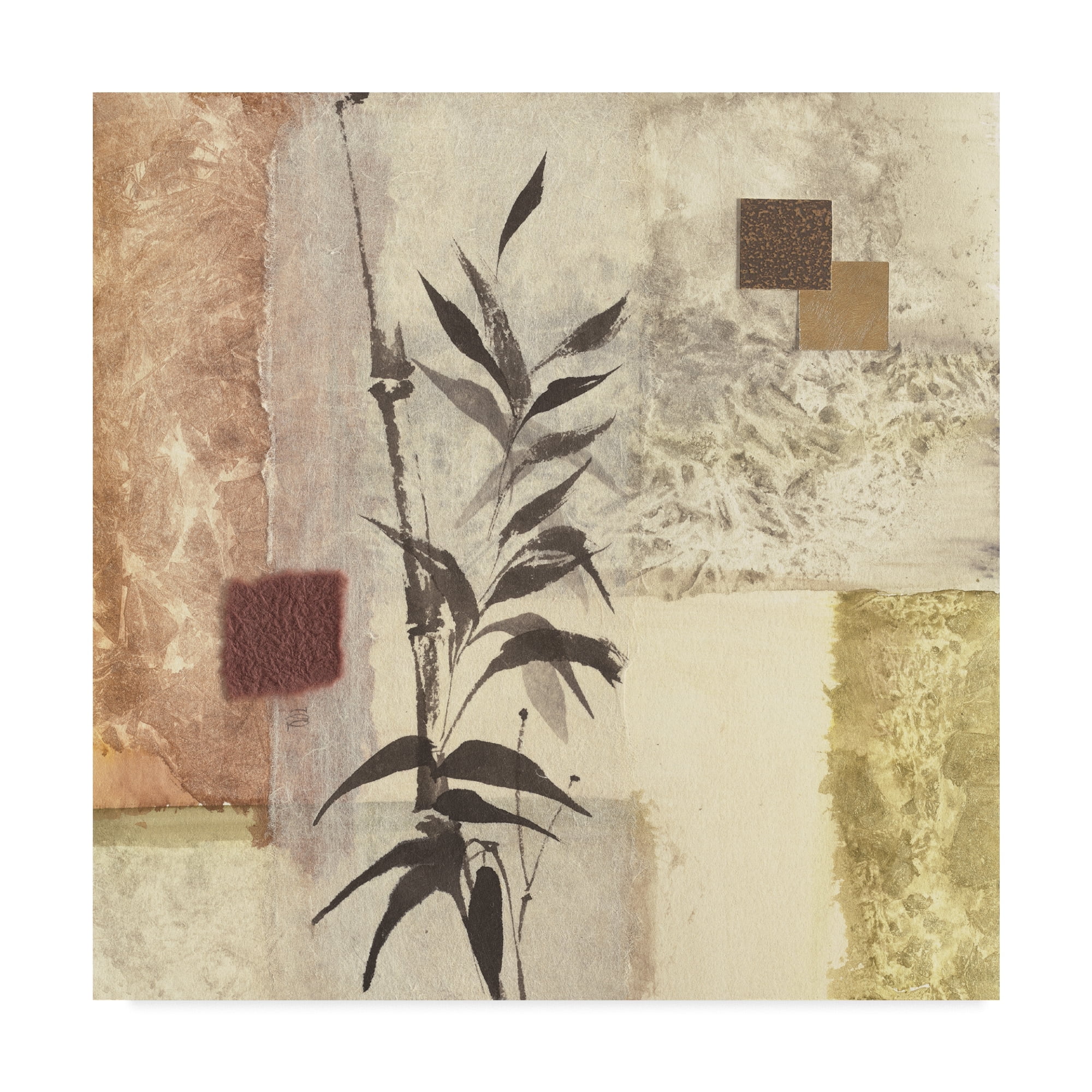 Trademark Fine Art 'Textured Bamboo I' Canvas Art by Chris Paschke