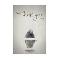 Trademark Fine Art 'Thank you Blue Bird' Canvas Art by TypeLike