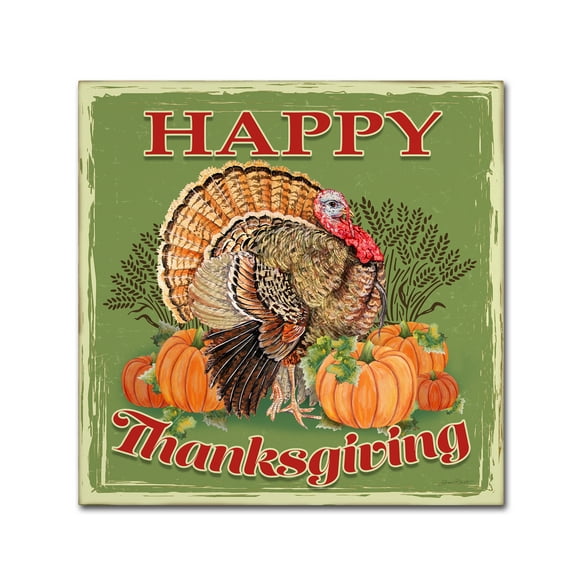 Trademark Fine Art 'Thanksgiving 1' Canvas Art by Jean Plout