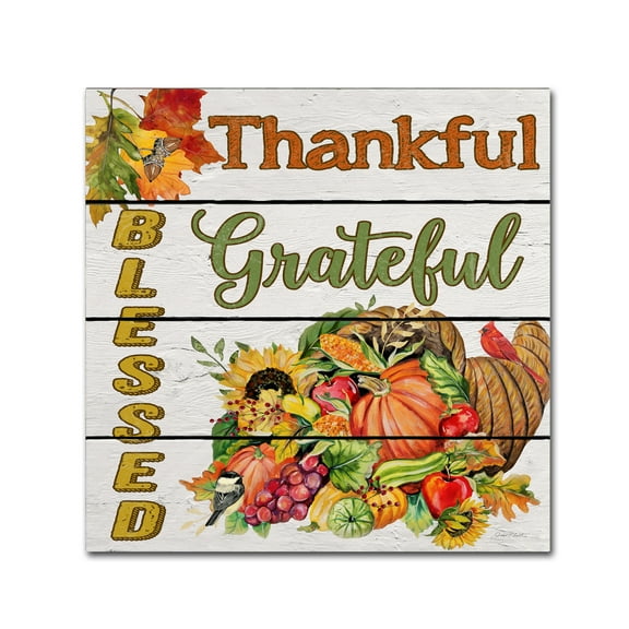 Trademark Fine Art 'Thanksgiving 5' Canvas Art by Jean Plout