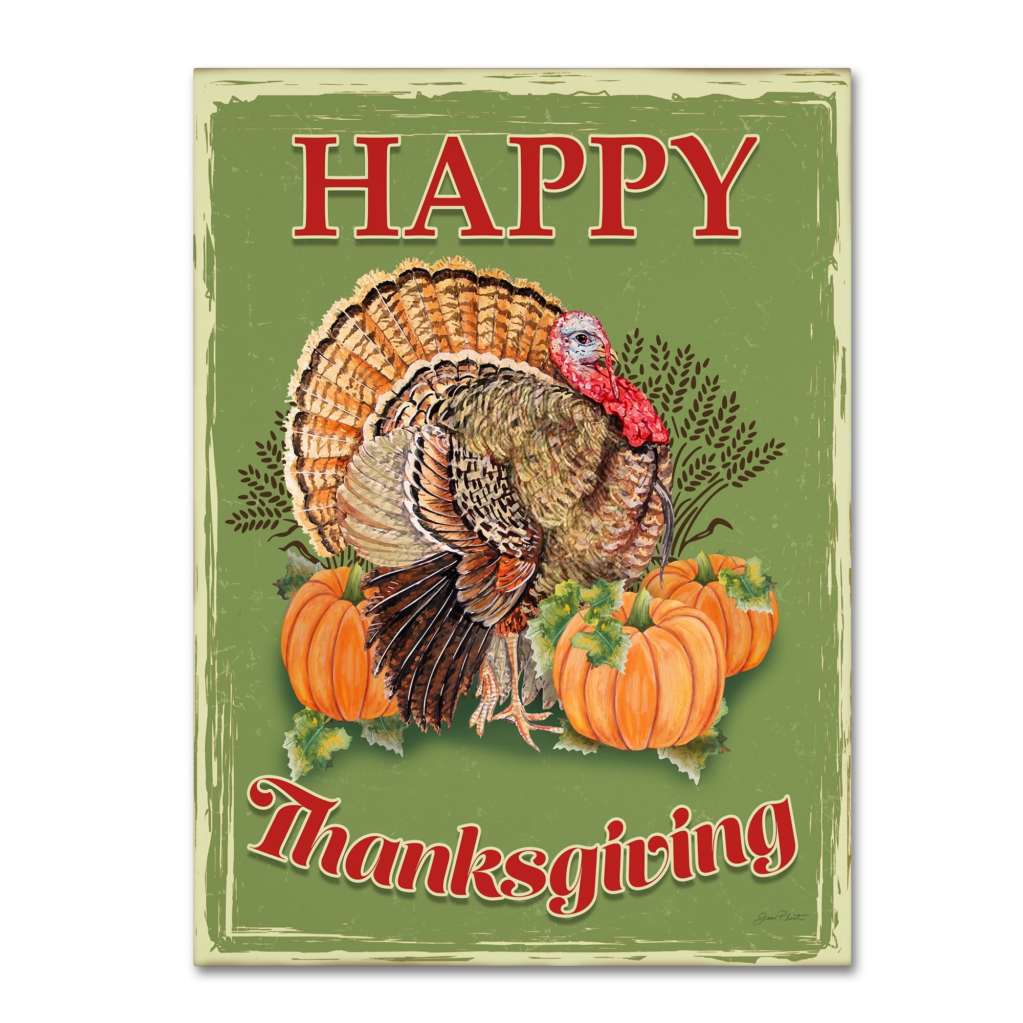 Trademark Fine Art 'Thanksgiving 9' Canvas Art by Jean Plout
