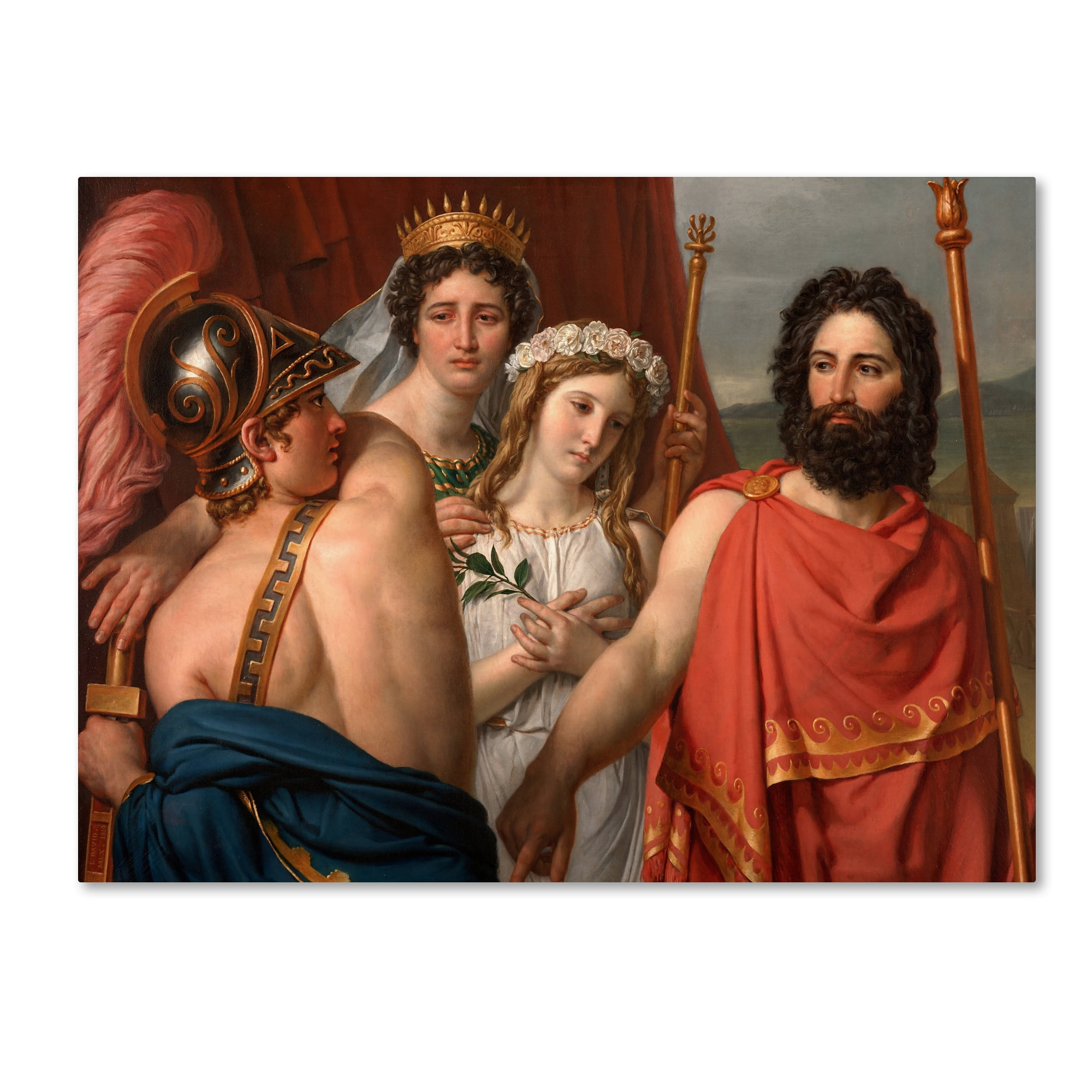 Trademark Fine Art 'The Anger Of Achilles' Canvas Art by David