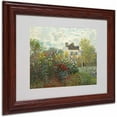 thumbnail image 1 of Trademark Fine Art "The Artist's Garden" Canvas Art by Claude Monet, Wood Frame, 1 of 5