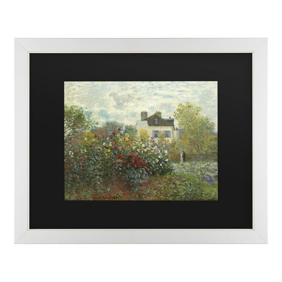 Trademark Fine Art 'The Artist's Garden at Argenteuil' Canvas Art by Claude Monet