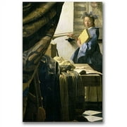 Trademark Fine Art "The Artist's Studio" Canvas Wall Art by Jan Vermeer