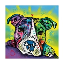 Trademark Fine Art 'The Baby Pit Bull' Canvas Art by Dean Russo