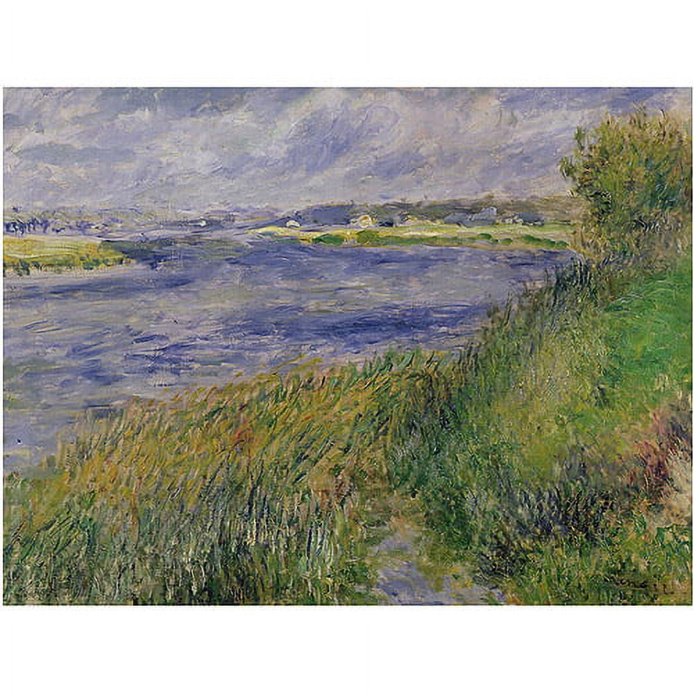 Trademark Fine Art "The Banks of the Seine Champrosay 1876" Canvas Art by Pierre Renoir