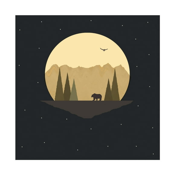 Trademark Fine Art 'The Bear' Canvas Art by Tammy Kushnir