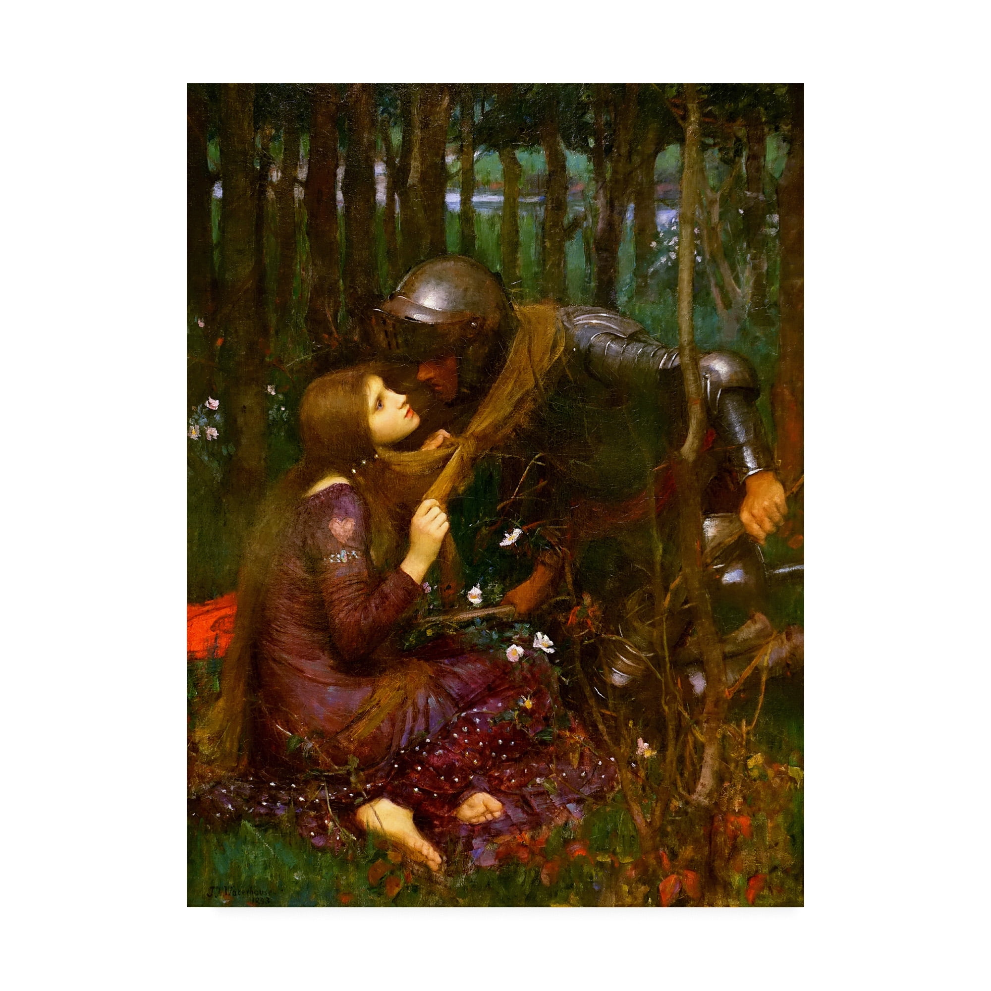 Trademark Fine Art 'The Beautiful Lady without Pity, 1893' Canvas Art by John William Waterhouse