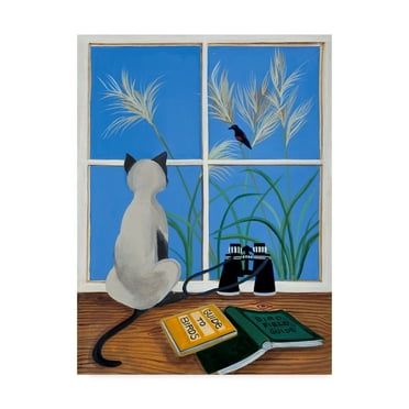 Trademark Fine Art 'The Birdwatcher' Canvas Art by Jan Panico