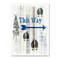 Trademark Fine Art 'The Blue Moose - This Way I' Canvas Art by LightBoxJournal