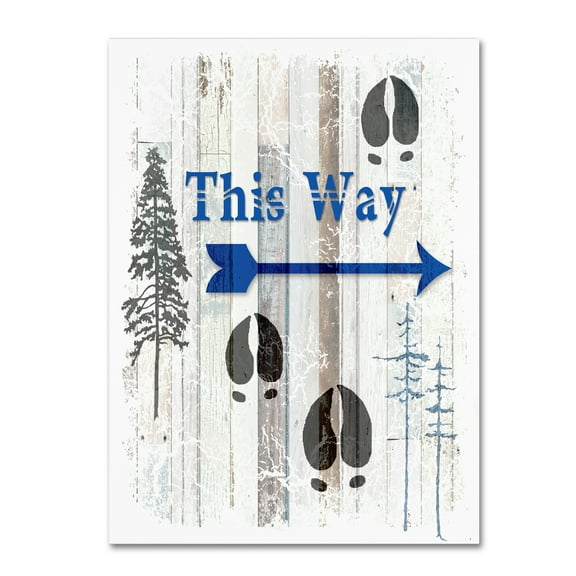 Trademark Fine Art 'The Blue Moose - This Way I' Canvas Art by LightBoxJournal