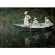 Trademark Fine Art "The Boat at Giverny" Canvas Art by Claude Monet