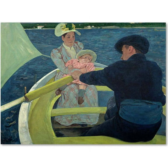 Trademark Fine Art "The Boating Party 1893-94" Canvas Art by Mary Cassatt