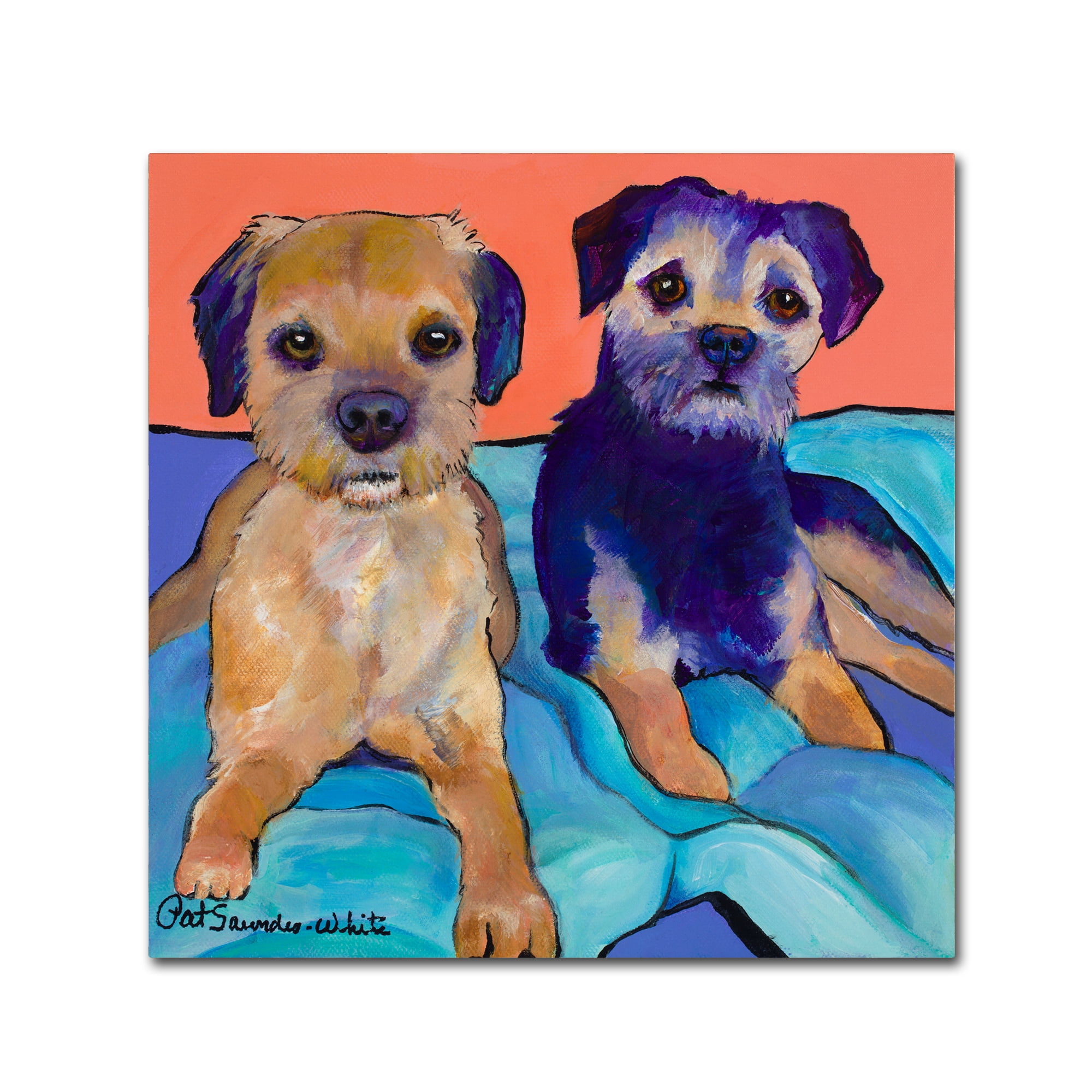 Trademark Fine Art 'The Boys' Canvas Art by Pat Saunders-White