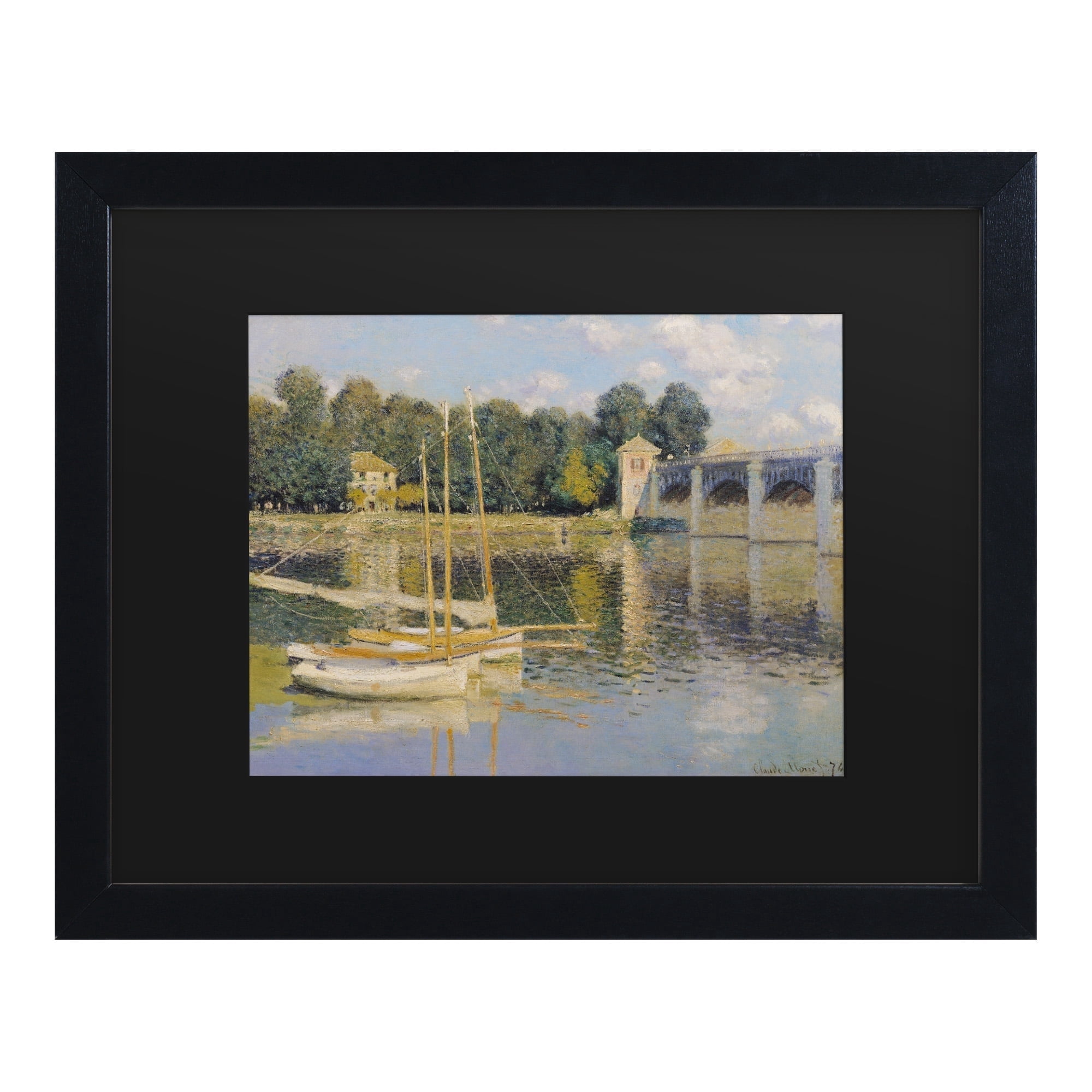 Trademark Fine Art 'The Bridge at Argenteuil' Canvas Art by Monet