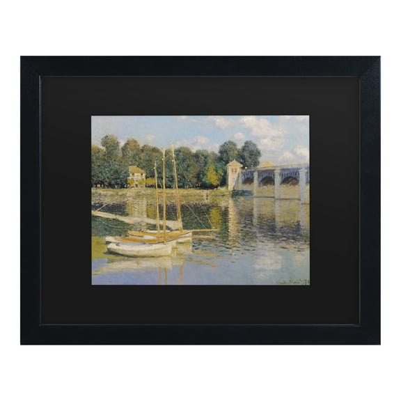 Trademark Fine Art 'The Bridge at Argenteuil' Canvas Art by Monet