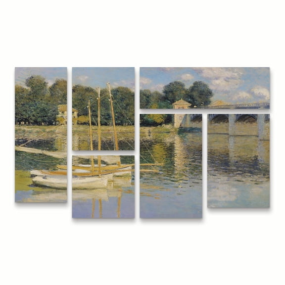 Trademark Fine Art 'The Bridge at Argenteuil' Canvas Art by Monet