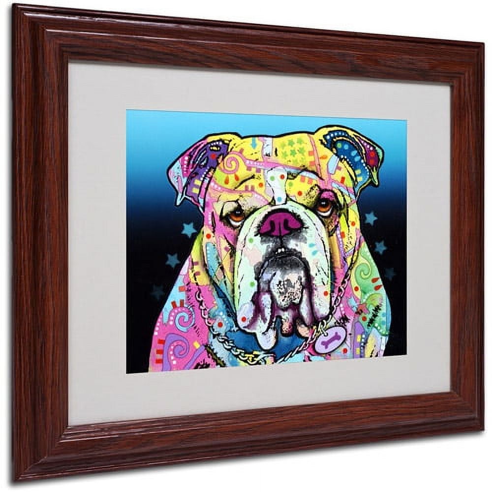 Trademark Fine Art "The Bulldog" Canvas Art by Dean Russo, Wood Frame