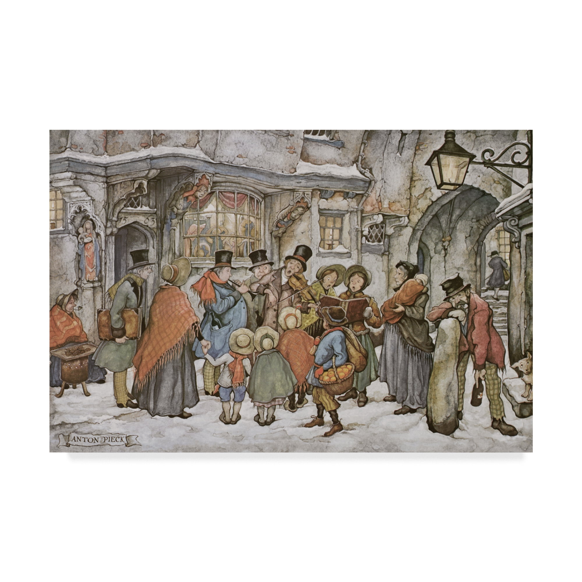 Trademark Fine Art 'The Busy Town' Canvas Art by Anton Pieck