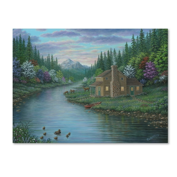 Trademark Fine Art 'The Cabin' Canvas Art by Robert Wavra