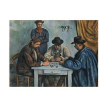 Trademark Fine Art Paul Cezanne The Card Players Canvas Wall Art - 14x19