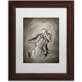 thumbnail image 1 of Trademark Fine Art 'The Cellist' Canvas Art by Marc Allante, White Matte, Wood Frame, 1 of 4