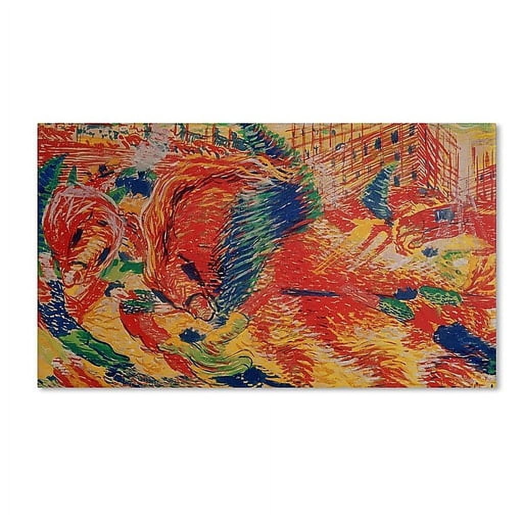 Trademark Fine Art "The City Rises, 1911" Canvas Art by Umberto Boccioni