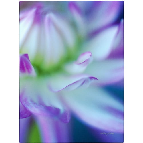 Kathy Yates Purple Floral Botanical Canvas Art 19'' x 14''