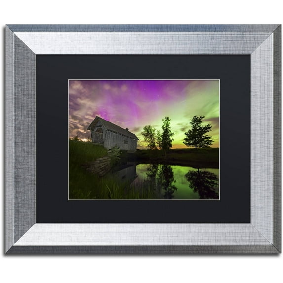 Trademark Fine Art 'The Color of Night' Canvas Art by Michael Blanchette Photography, Black Matte, Silver Frame