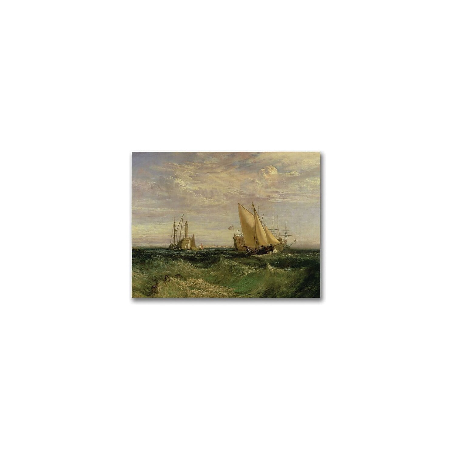 Trademark Fine Art "The Confluence of the Thames" Canvas Wall Art by Joseph Turner