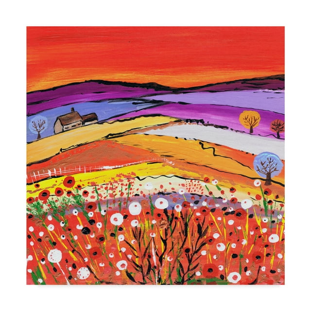 Trademark Fine Art 'The Cottage On The Hill' Canvas Art by Caroline Duncan ART