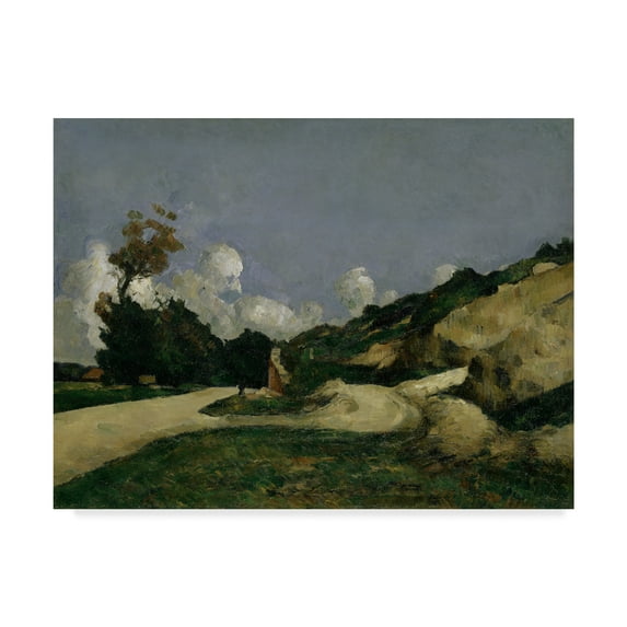 Trademark Fine Art 'The Country Road' Canvas Art by Paul Cezanne