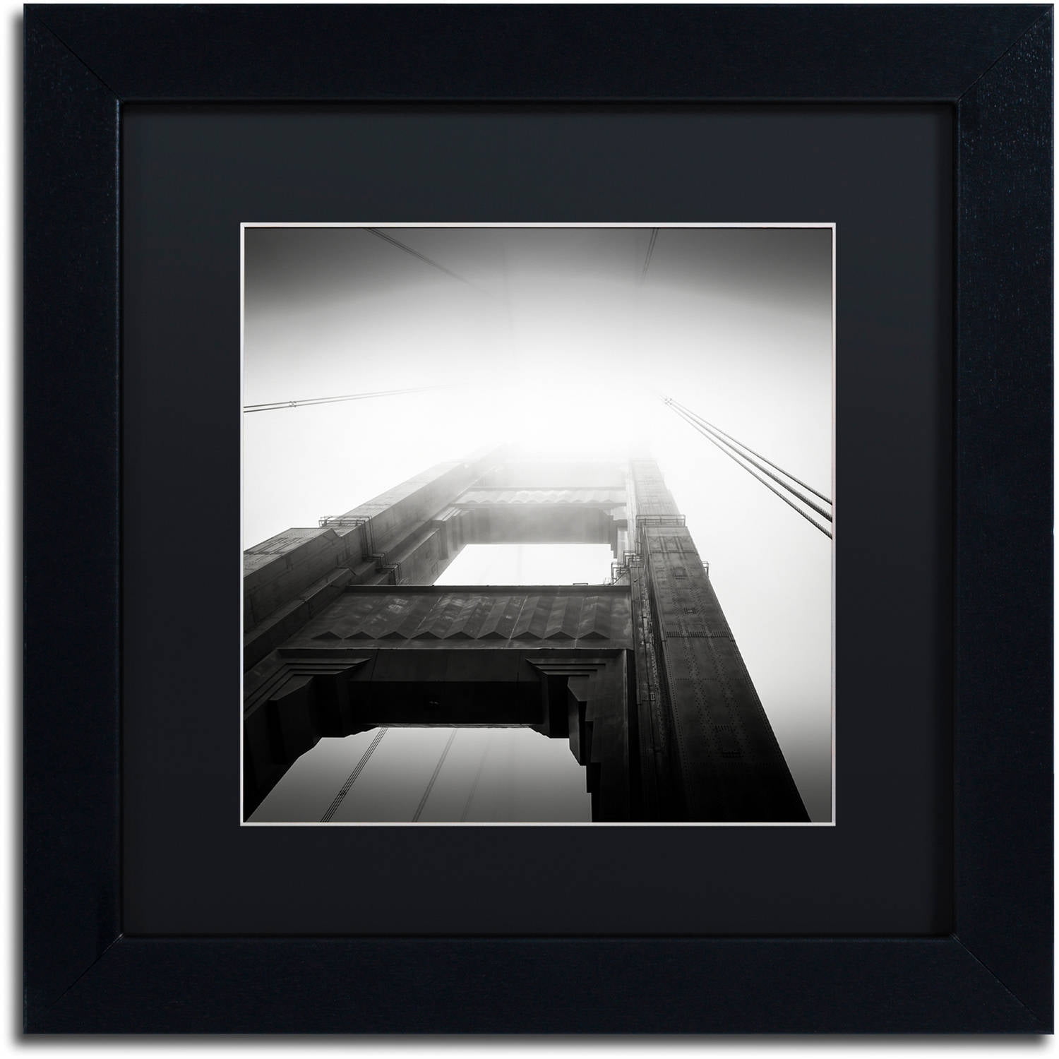Trademark Fine Art "The Crossing" Canvas Art by Dave MacVicar, Black Matte, Black Frame