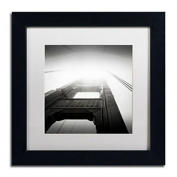 Trademark Fine Art "The Crossing" Canvas Art by Dave MacVicar, White Matte, Black Frame