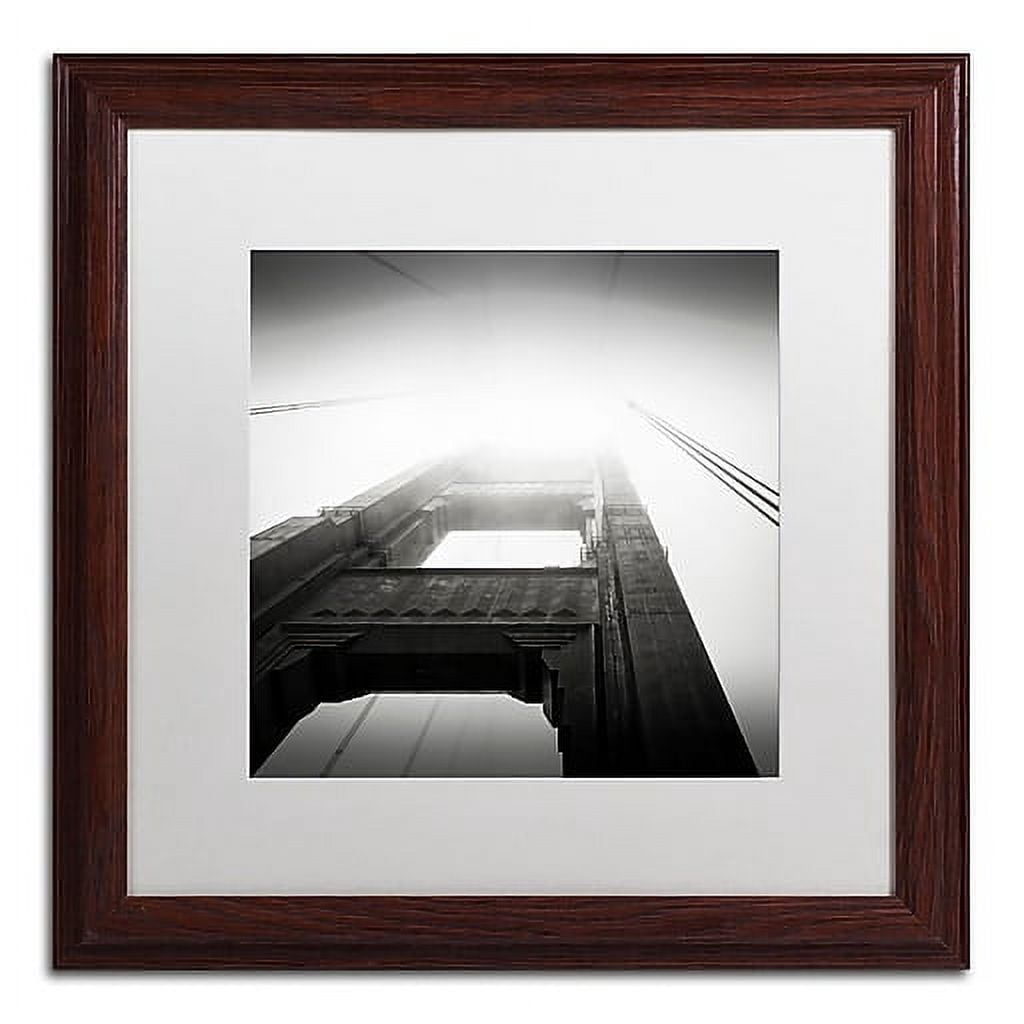 Trademark Fine Art "The Crossing" Canvas Art by Dave MacVicar, White Matte, Wood Frame